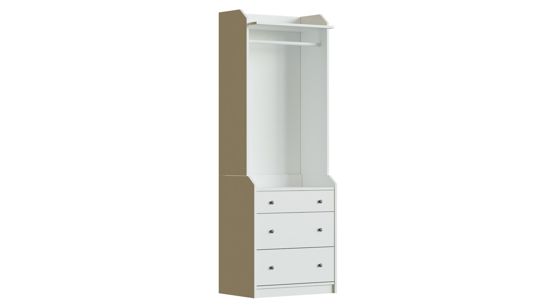 3D Model Hauga Open Wardrobe By Ikea - TurboSquid 2212655