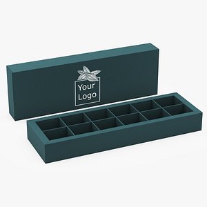 Empty Candy Box Mockup Open 3D model