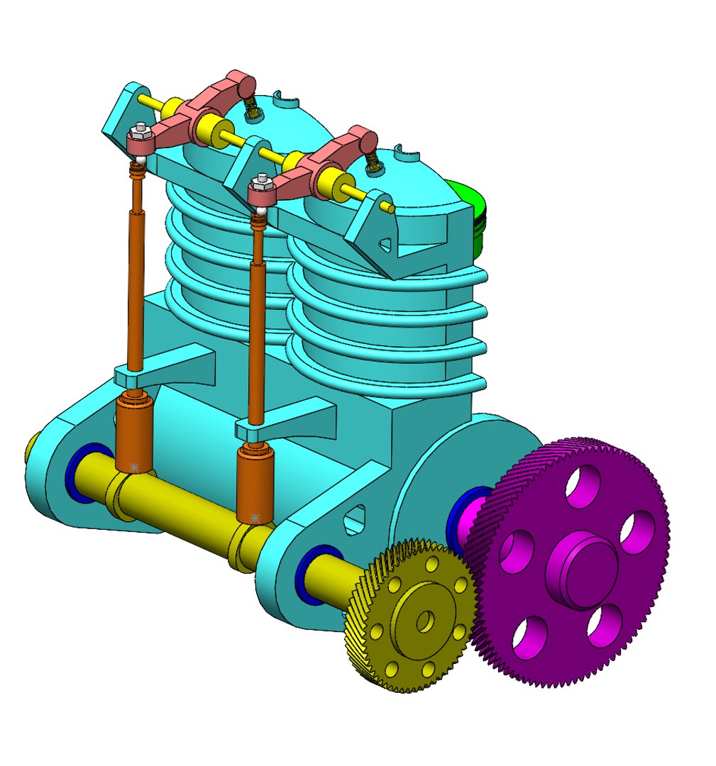 3D TWO STROKE ENGINE Model - TurboSquid 1795781