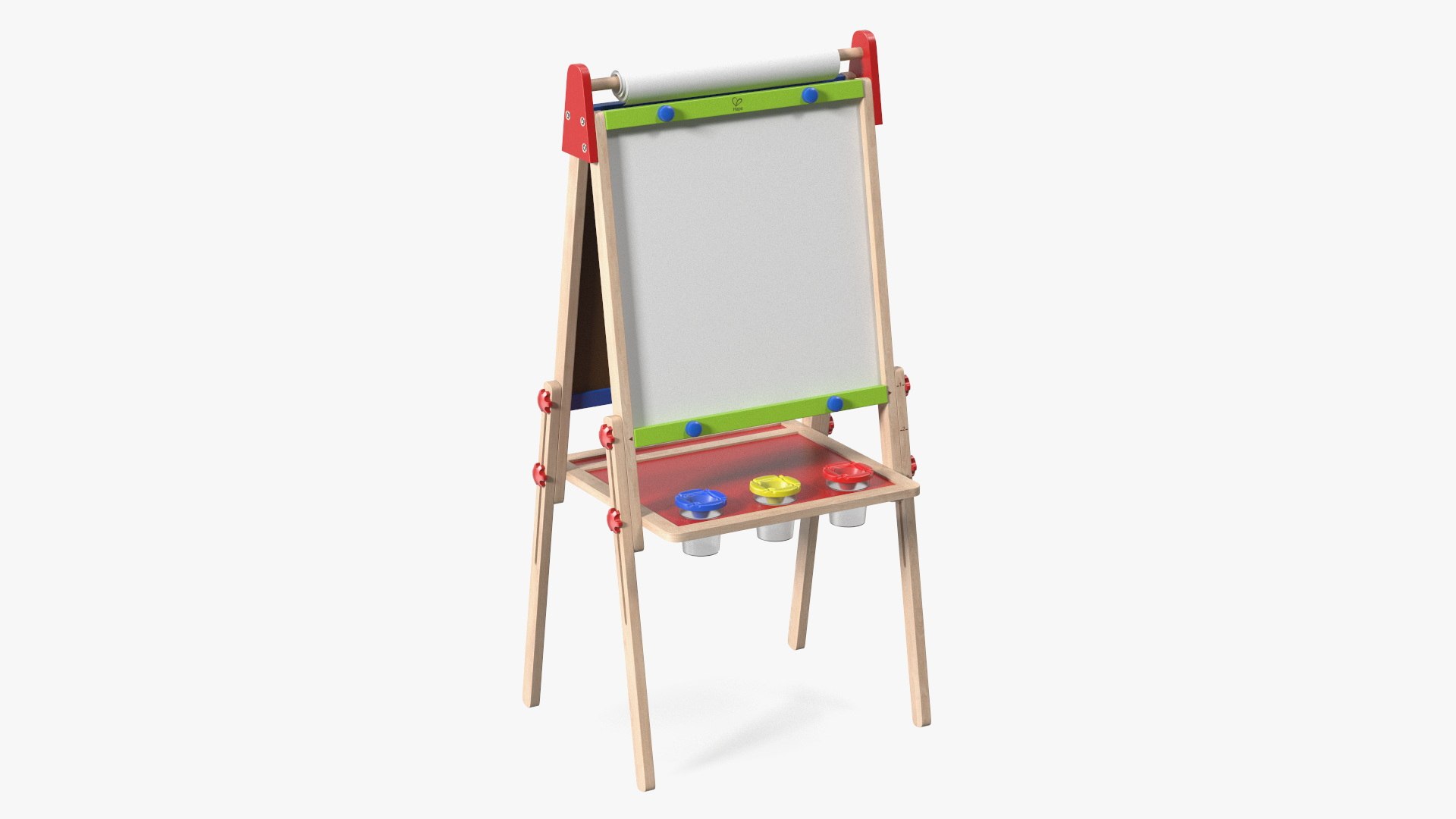 Kids Easel with Paper Roll 3D model preview