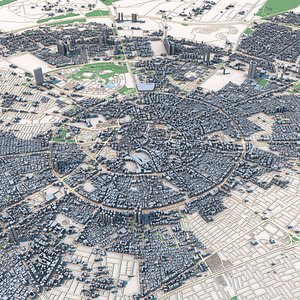 Erbil City Iraqi Kurdistan 3D