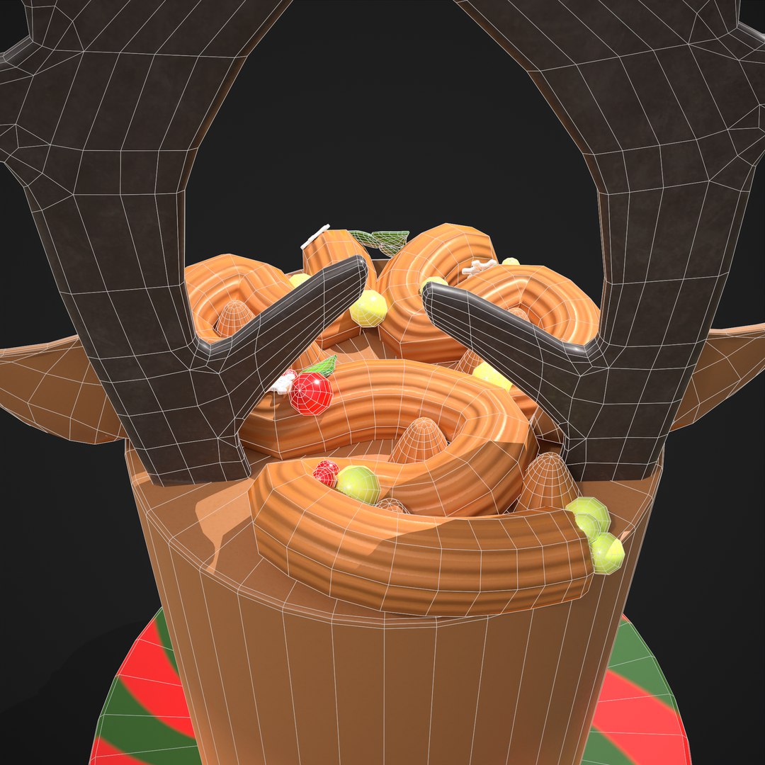 Reindeer Cake 3D - TurboSquid 1823605