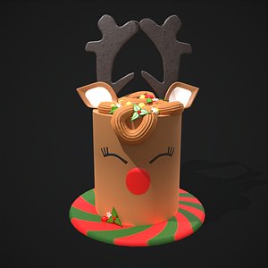 Reindeer Cake 3D