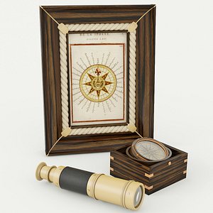 3d model compass set