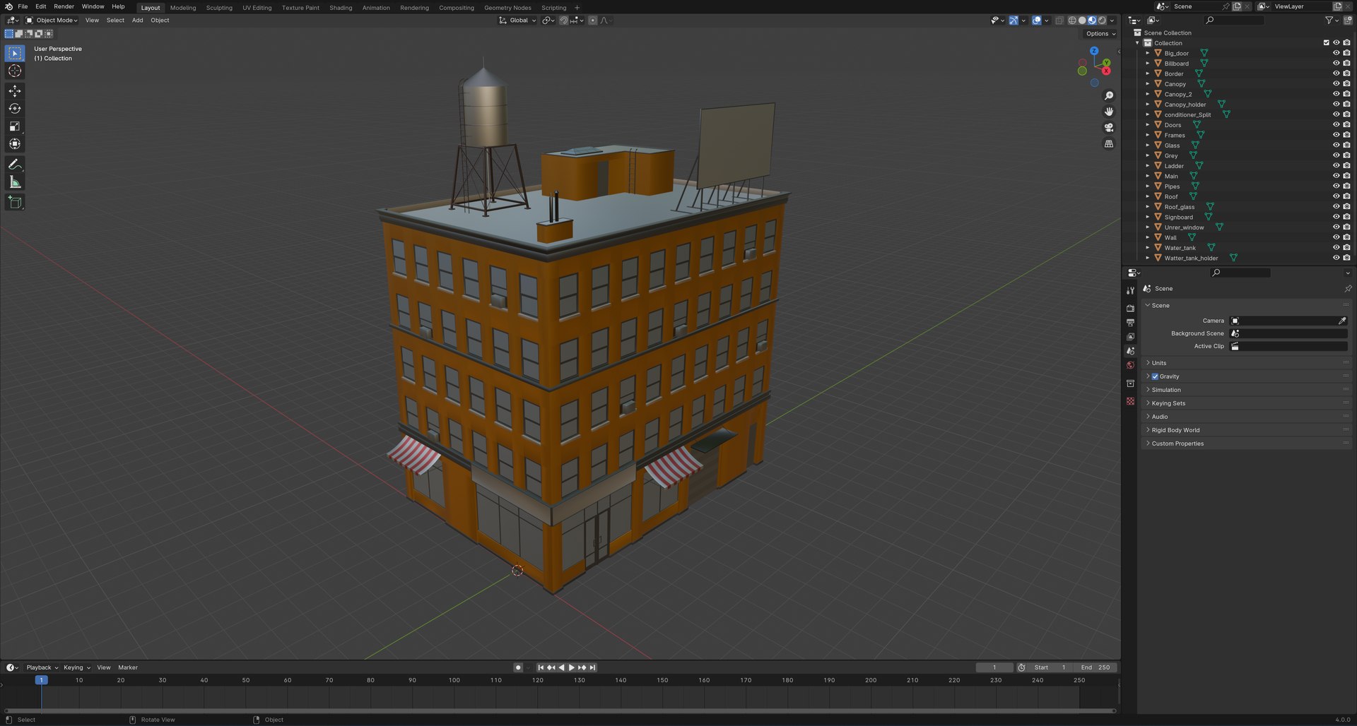 Stylized Apartment Building 3D - TurboSquid 2283073