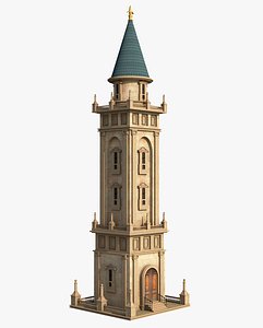 Ancient Tower v16 3D model