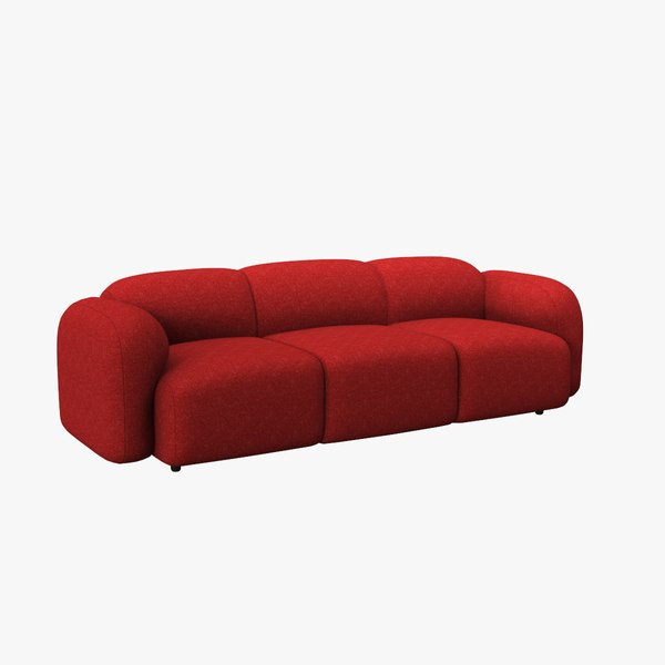 3D Swell Triple Sofa model