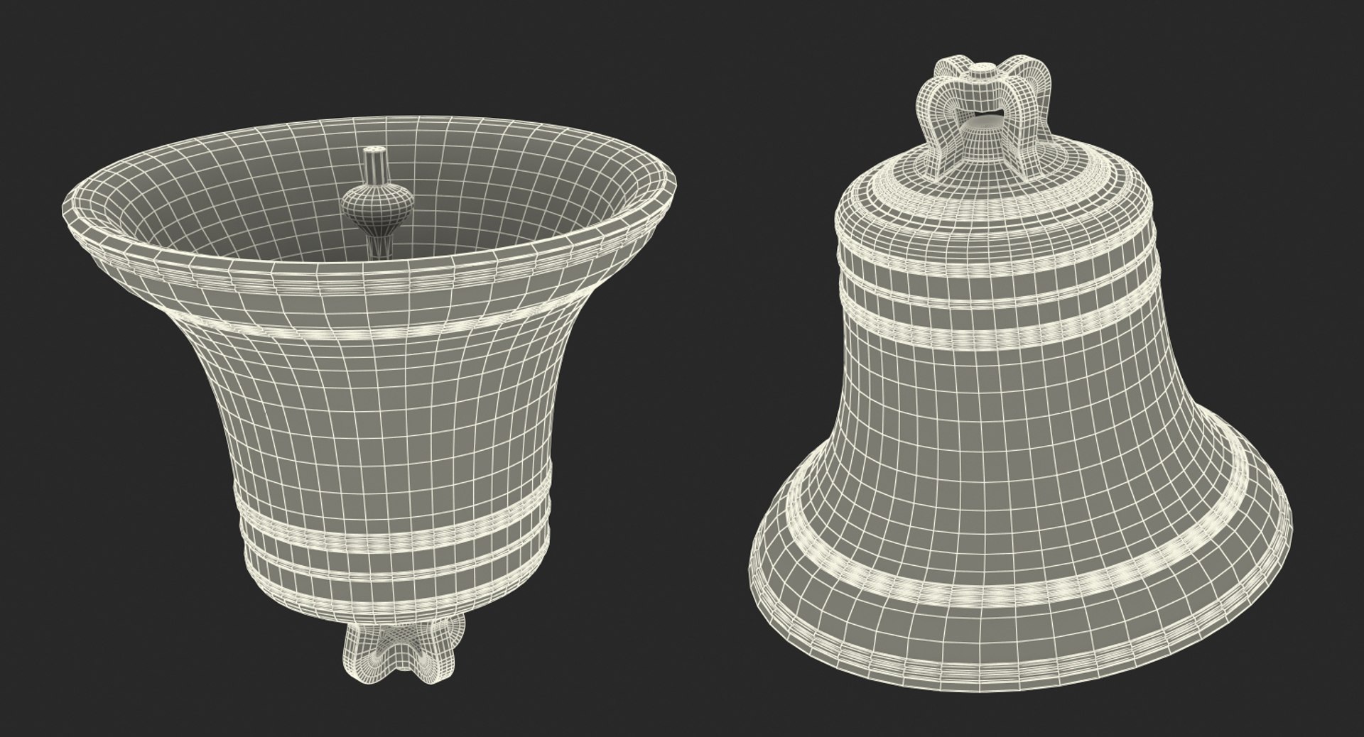 Antique bronze bell 3D model - TurboSquid 1423803
