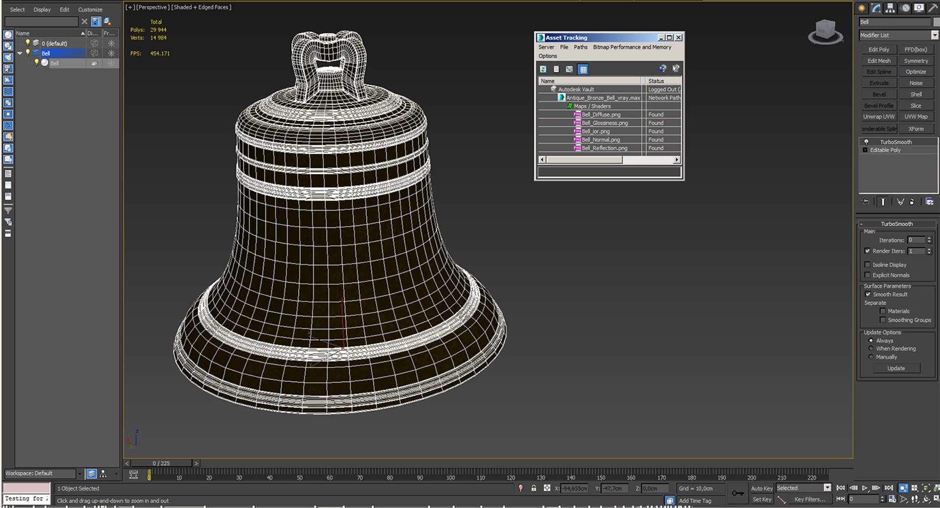 Antique Bronze Bell 3D Model - TurboSquid 1423803