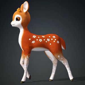 3D Baby Deer-A1