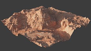 8K Detailed Cliff Landscape model
