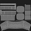 Skórzana sofa Chesterfield w kolorze czarnym, nowy design