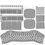 Skórzana sofa Chesterfield w kolorze czarnym, nowy design