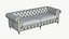 Skórzana sofa Chesterfield w kolorze czarnym, nowy design