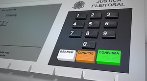 3D urna eletronica model