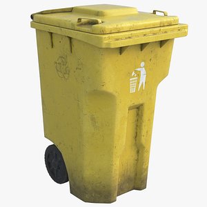 Recycle Bin Yellow HD model