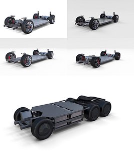 3D tesla chassis roadster 3