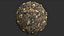 Textura PBR 4k de rocas y suelo forestal con daños por incendio