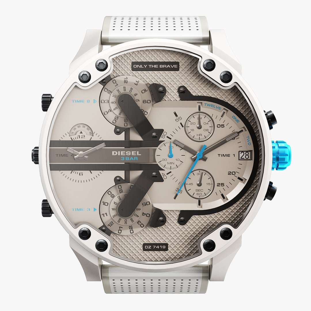 Realistic wrist watch diesel 3D model - TurboSquid 1456931