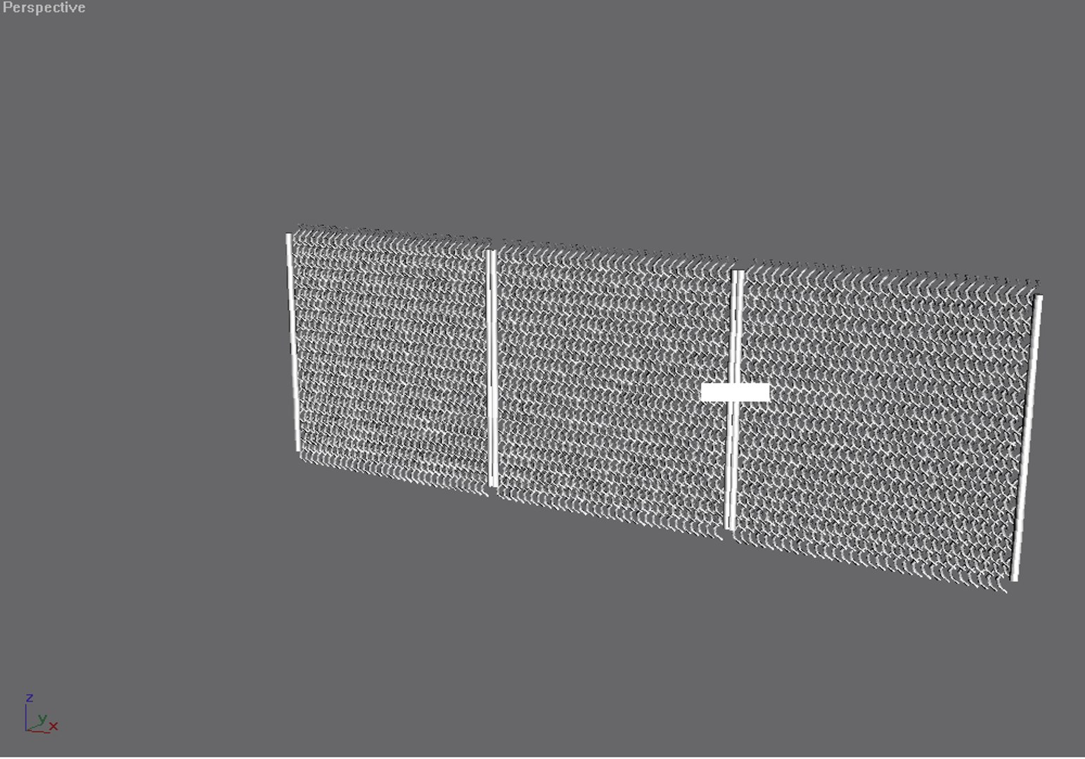Free Ultra Security Fence 3d Model