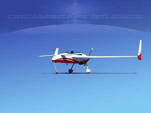 3d model rutan long ez