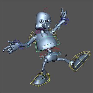 animator rigged 3d model