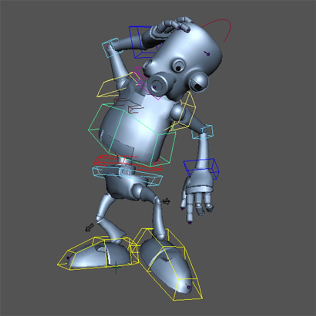 animator rigged 3d model