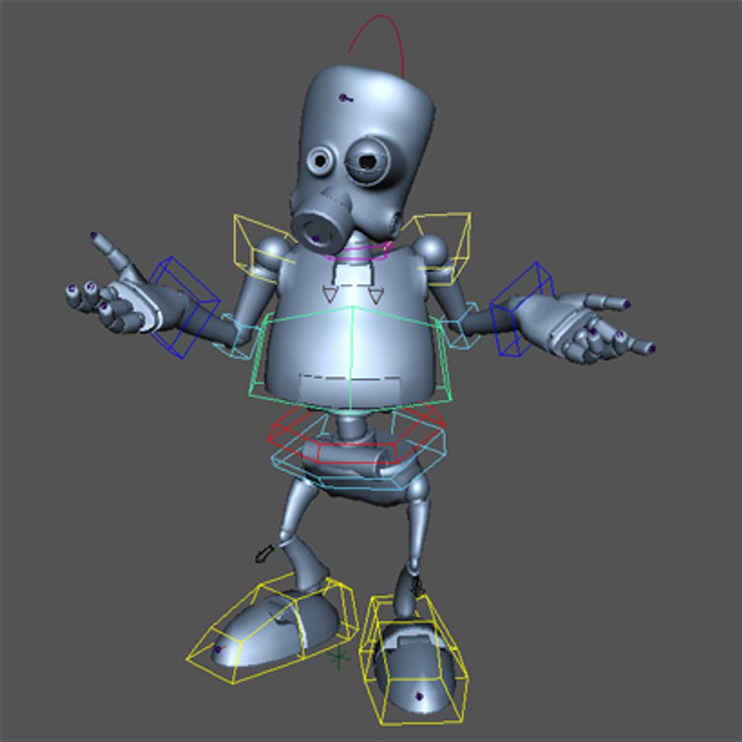 animator rigged 3d model