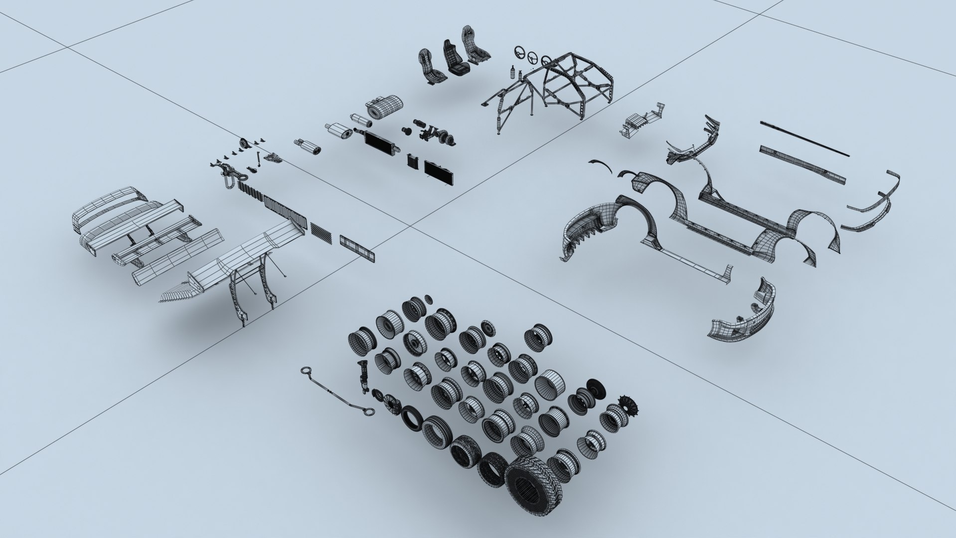 Car Components Collection 01 3D - TurboSquid 2303181