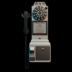 telephone electronic 3D model