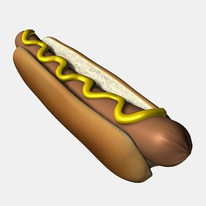 3ds max hotdog bun
