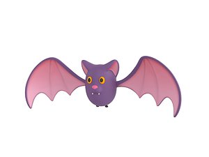 3D model cartoon bat