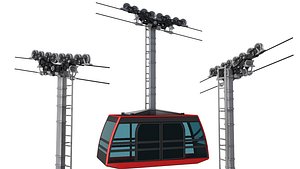 3D Cableway Cabin
