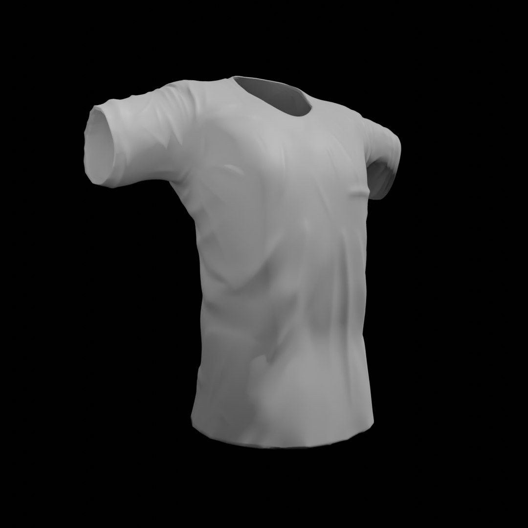 3D T-shirt Model - TurboSquid 1602089