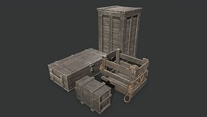 3D model box chest