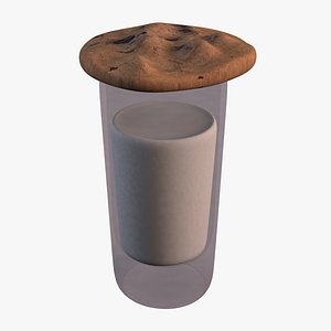 milk and cookie 3D