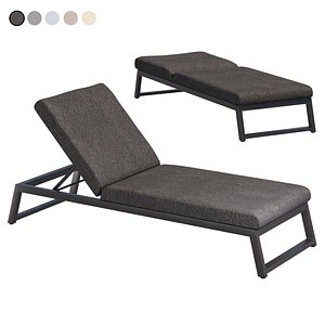 Outdoor Fabric Sun lounger 3D model