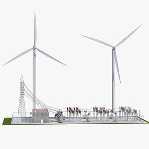 3D model Wind Farm Substation