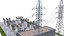 3D model Wind Farm Substation