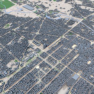 3D Turin City Italy