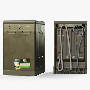 Dishwasher game ready PBR model