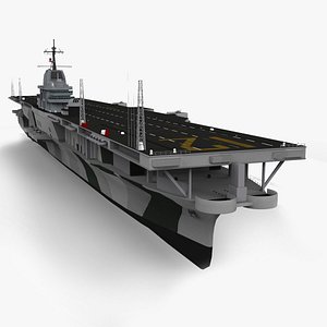 uss hornet aircraft carrier 3d model