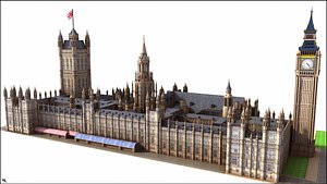 House of Parliaments (Westminster Palace), London.