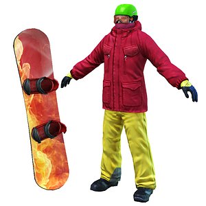 fbx snowboarder