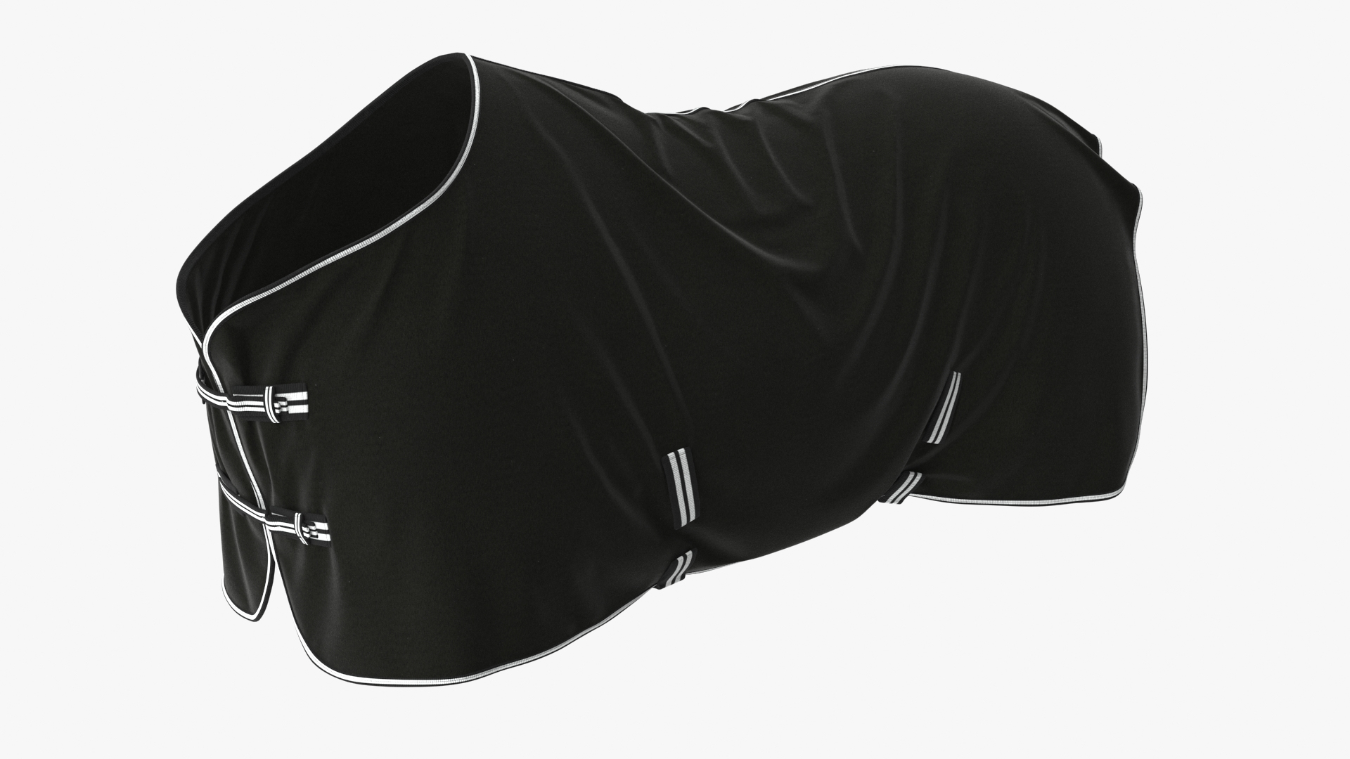3D Model Black Fleece Horse Blanket TurboSquid 2141149