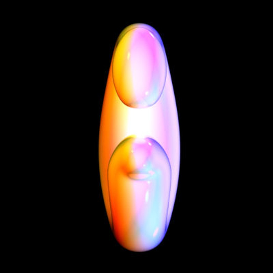 3d Organic Font Letter G Model