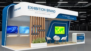 exhibition booth-481 3D model