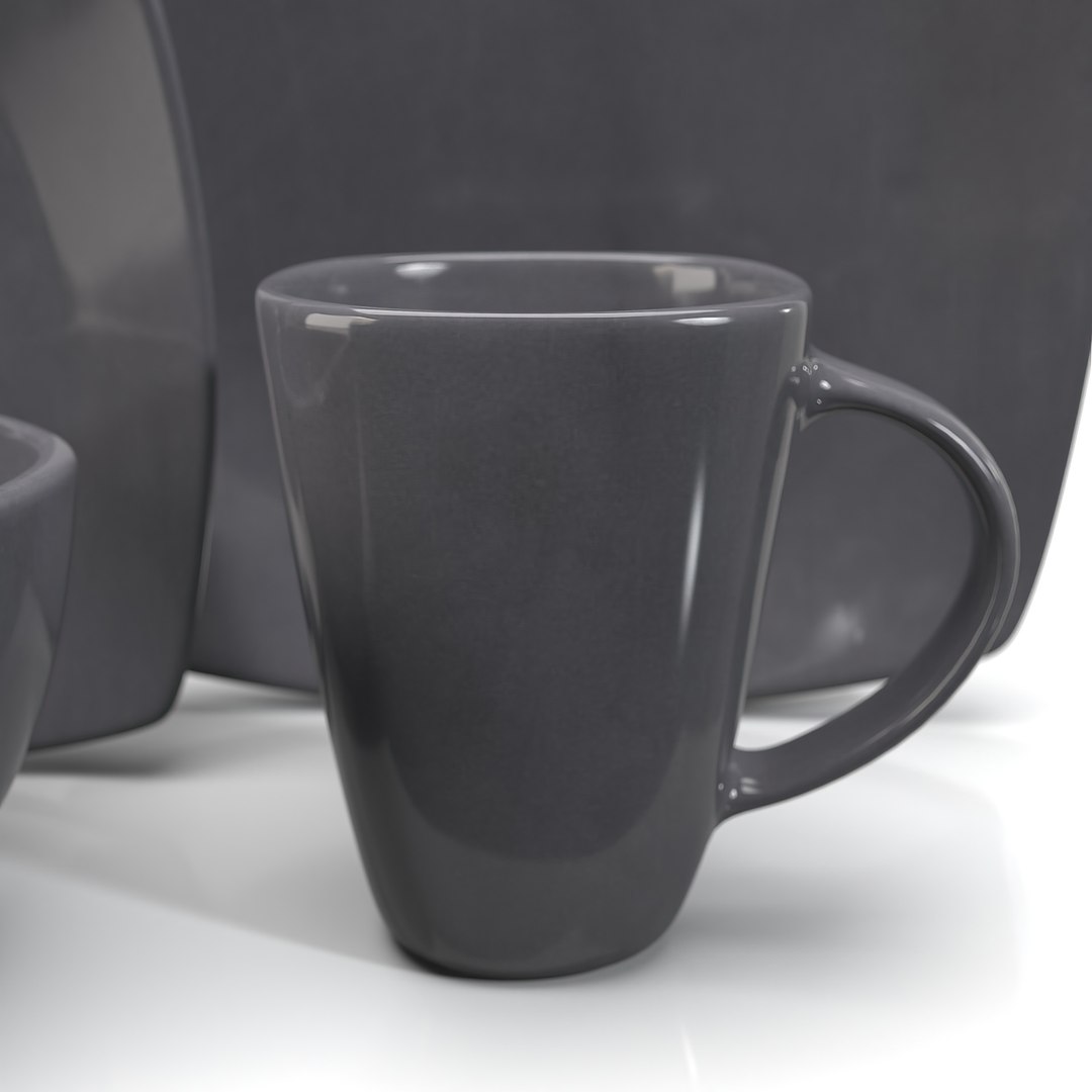 Gibson Soho Lounge 61220.16RM Soho Lounge Reactive Glaze aardewerk eetservies, aardewerk, rood