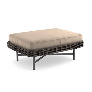 Potocco ROPU Upholstered rectangular pouf