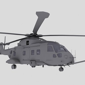 Merlin EH101 HC3 Transport Helicopter Game model